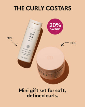 The Curly Costars Mini Moisture Repair Shampoo + Curl-Defining Cream Set
