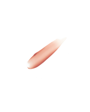 Smear of Pro Kiss'r Luscious Lip Balm in shade Latte Lips on white background.