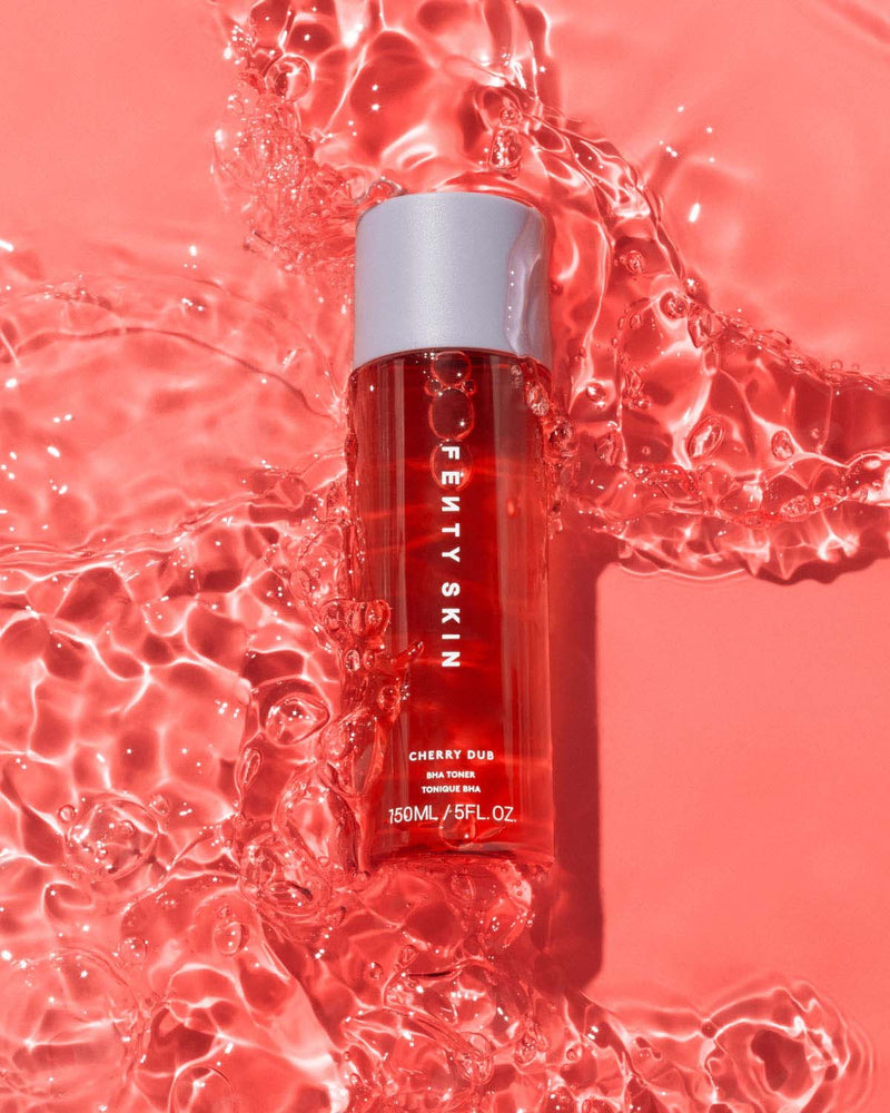 Editorial image of Cherry Dub BHA Toner with Salicylic Acid + Aloe Juice.