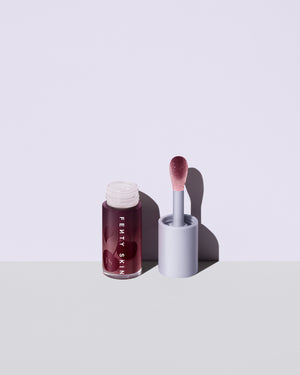 fenty treatz black cherry on lavender background
