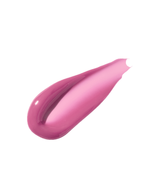 Product texture smear of Fenty Beauty Gloss Bomb Heat Universal Lip Luminizer + Plumper lip gloss in limited edition shade Lavender Savage made in collaboration with Savage X Fenty.